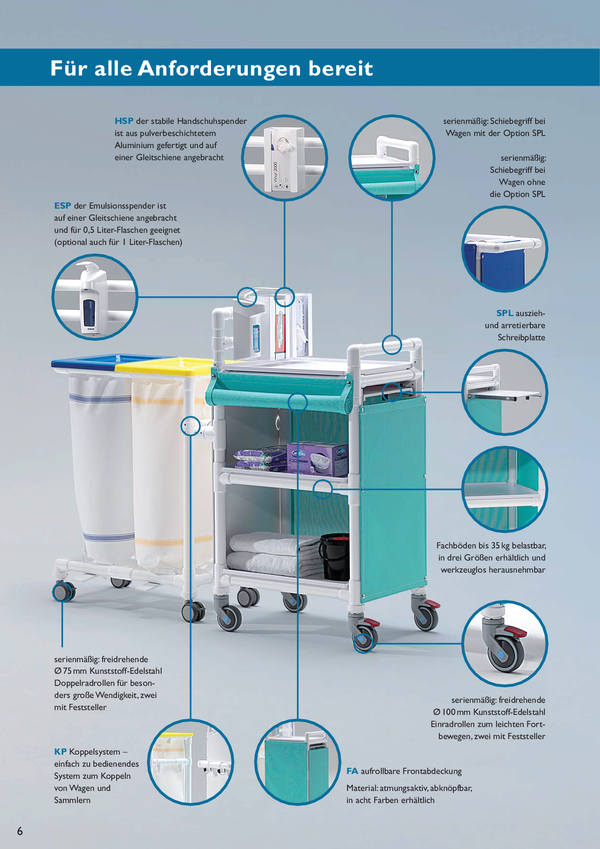 Pflegewagen, Wäschewagen, Sammler