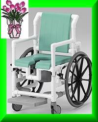 Toilettenrollstuhl Duschrollstuhl f�r Selbstfahrer