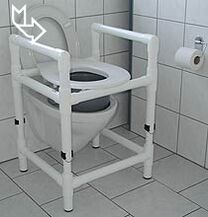Duschwannenhocker, Toilettensitzerh�hung mit H�henverstellung; copyright Julius Kramer Fotolia.com