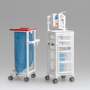 MRSA Stationswagen mit Spender für Handschuhe, Desinfektionsmittel