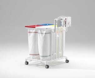 Wäschesammler Viererblock mit Hygieneset